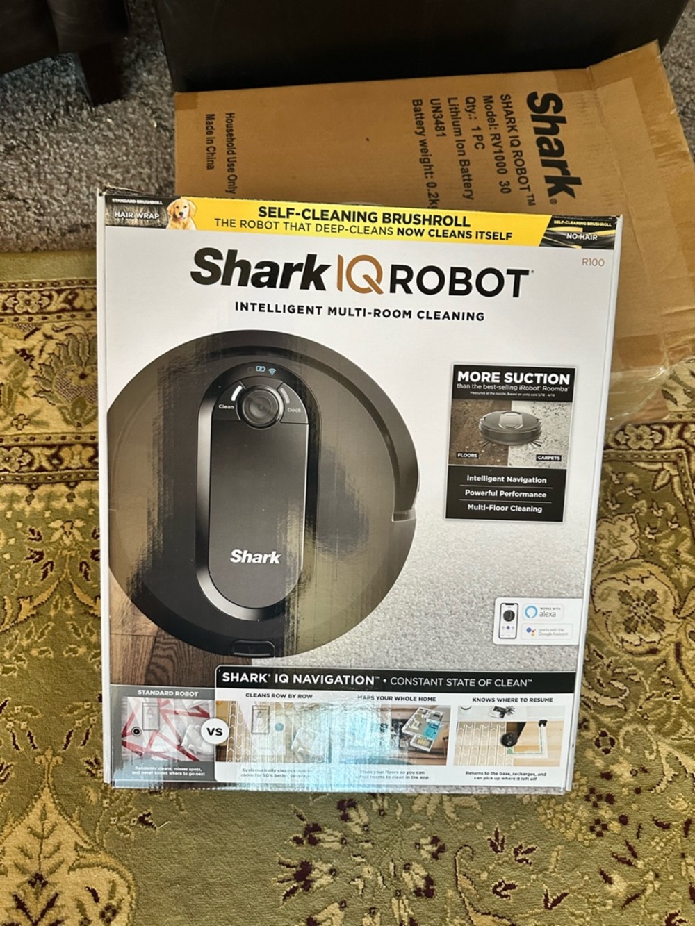Shark IQ Robot Self-Cleaning Brushroll Robot Vacuum - Black vacuum